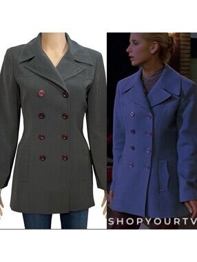 Vintage Bebe Pea Coat ASO Buffy The Vampire Slayer Alt Color Size 2